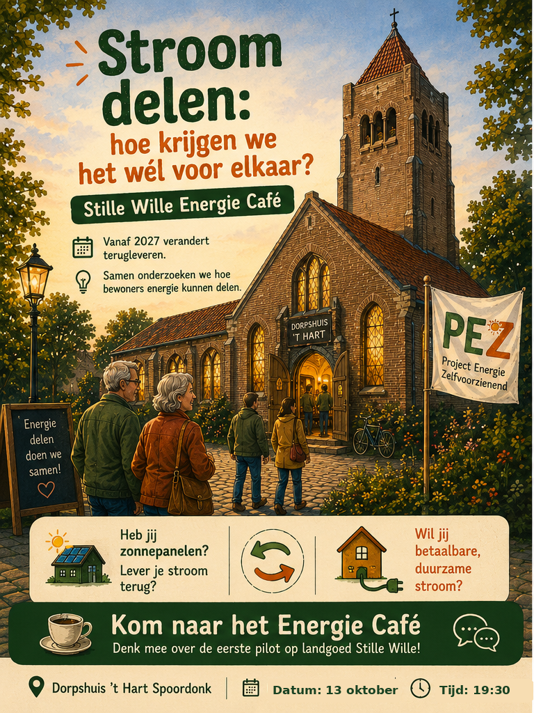 SW EnergieCafe poster buitenkant kerk 13okt 1930